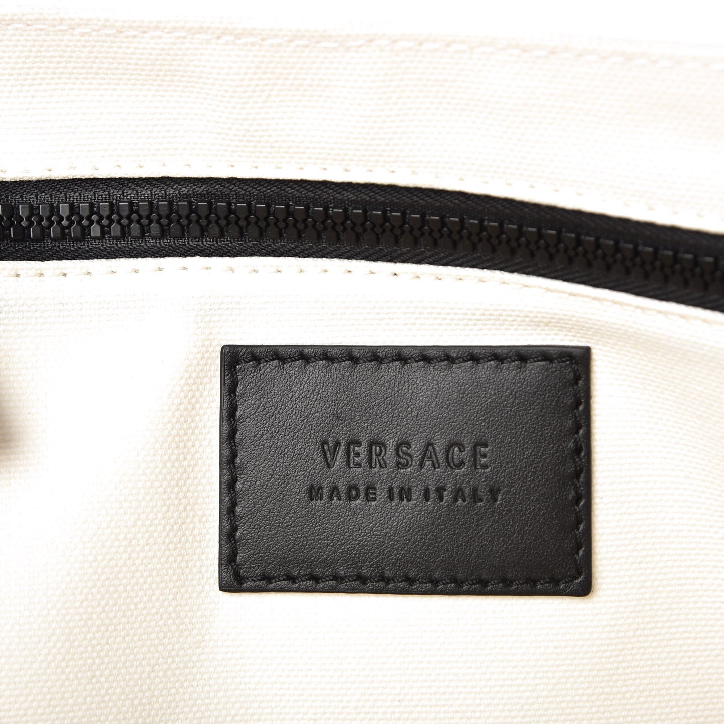 Canvas Logo Tote Black White