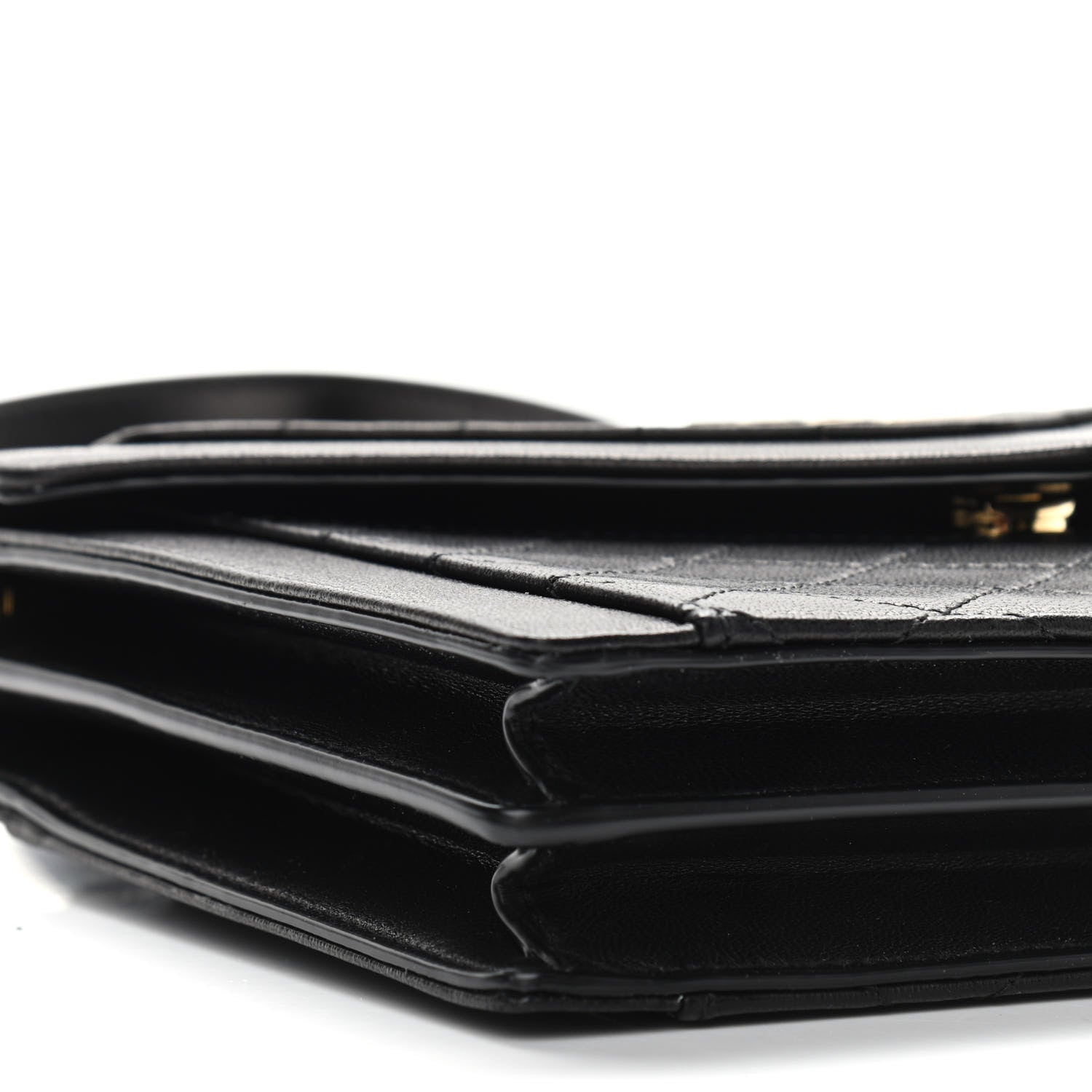 Saint Laurent Lambskin Quilted Mini Gaby Satchel Black 9 of 10