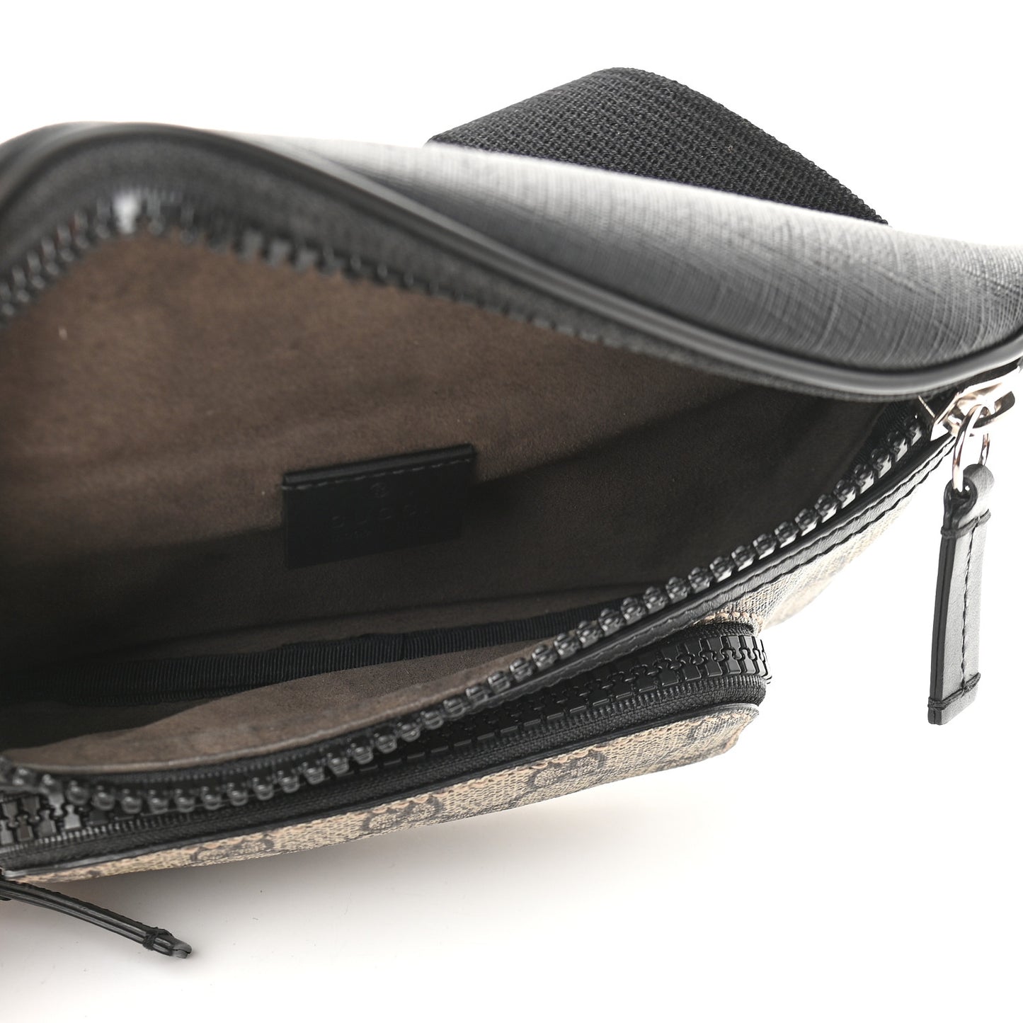 GG Supreme Monogram Belt Bag Black