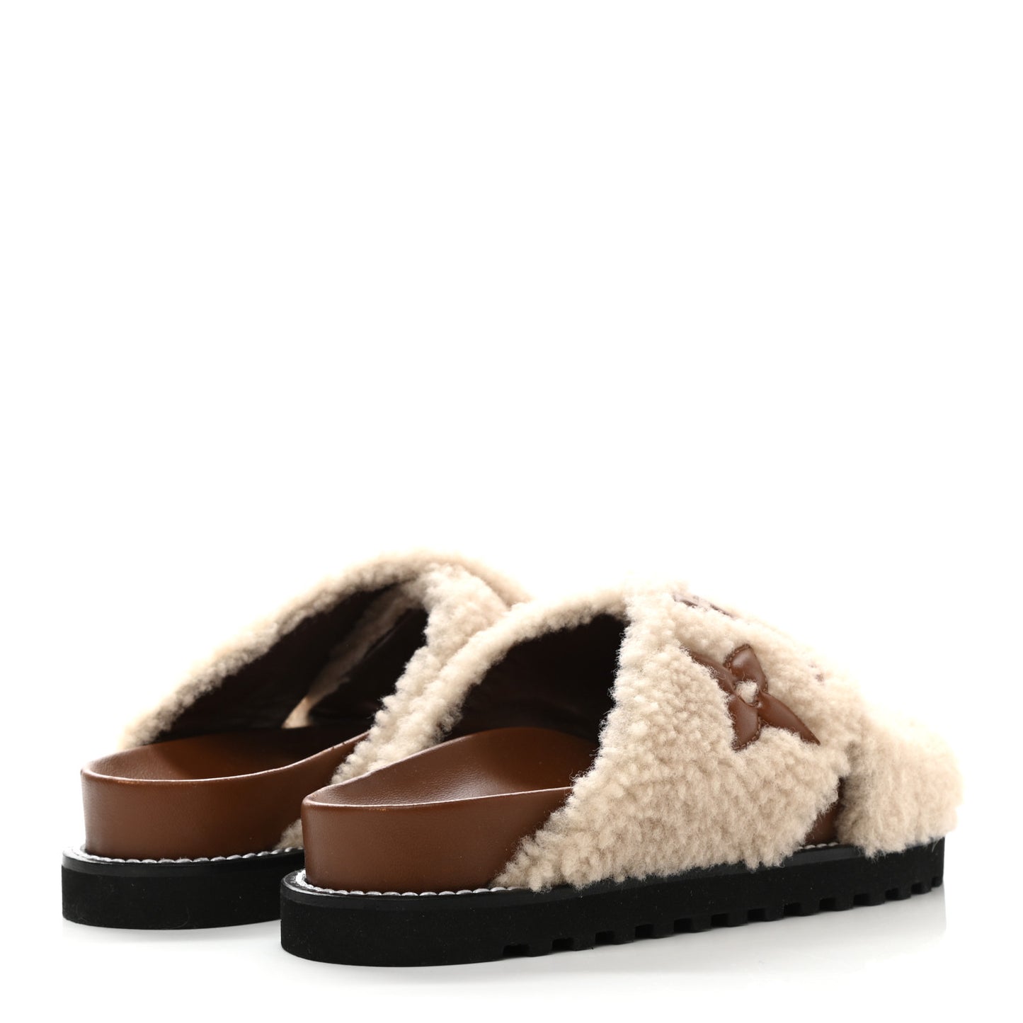 Shearling Paseo Flat Comfort Mule 37 Brown