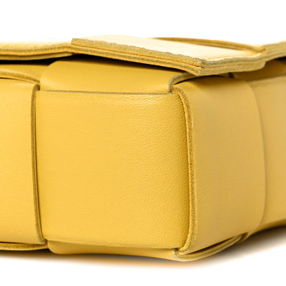 Bottega Veneta Lambskin Maxi Intrecciato Cassette Crossbody Bag Buttercup 8 of 8