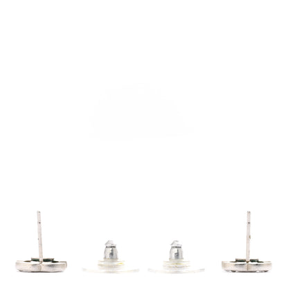 Chanel Crystal Mini CC Earrings Silver 3 of 4