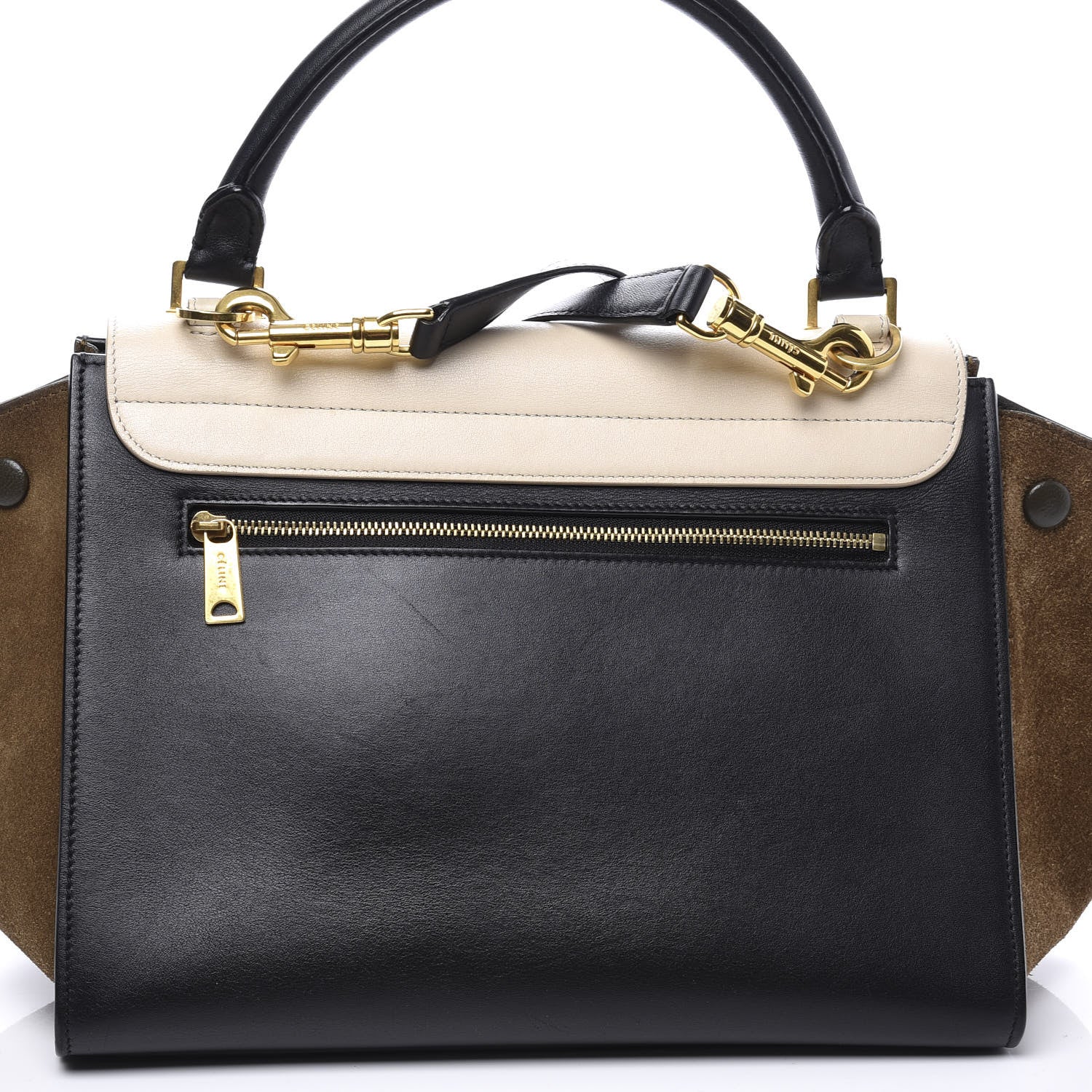 Celine Smooth Calfskin Suede Small Tri-Color Trapeze 10 of 13