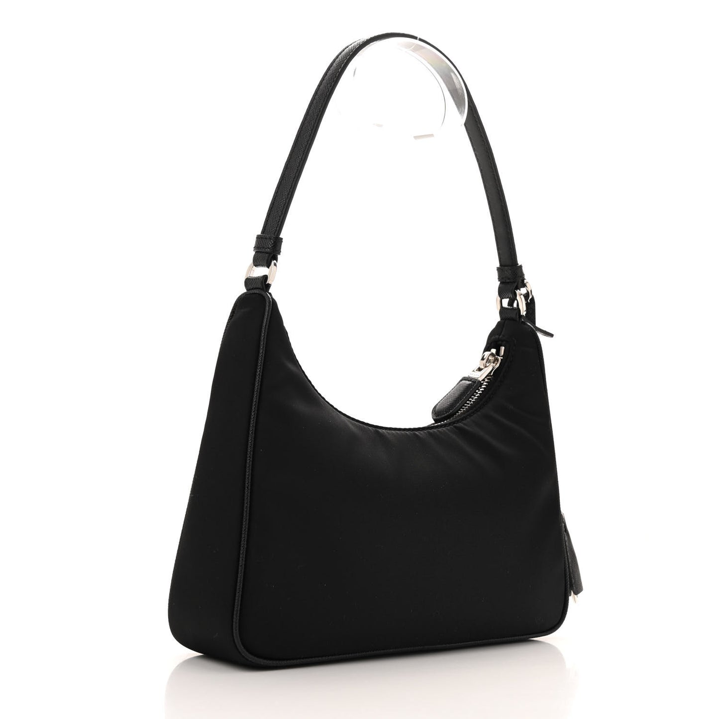 Tessuto Nylon Saffiano Mini Re-Edition 2005 Bag Black