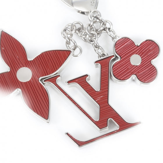 Fleur d Epi Bag Charm Rubis Red