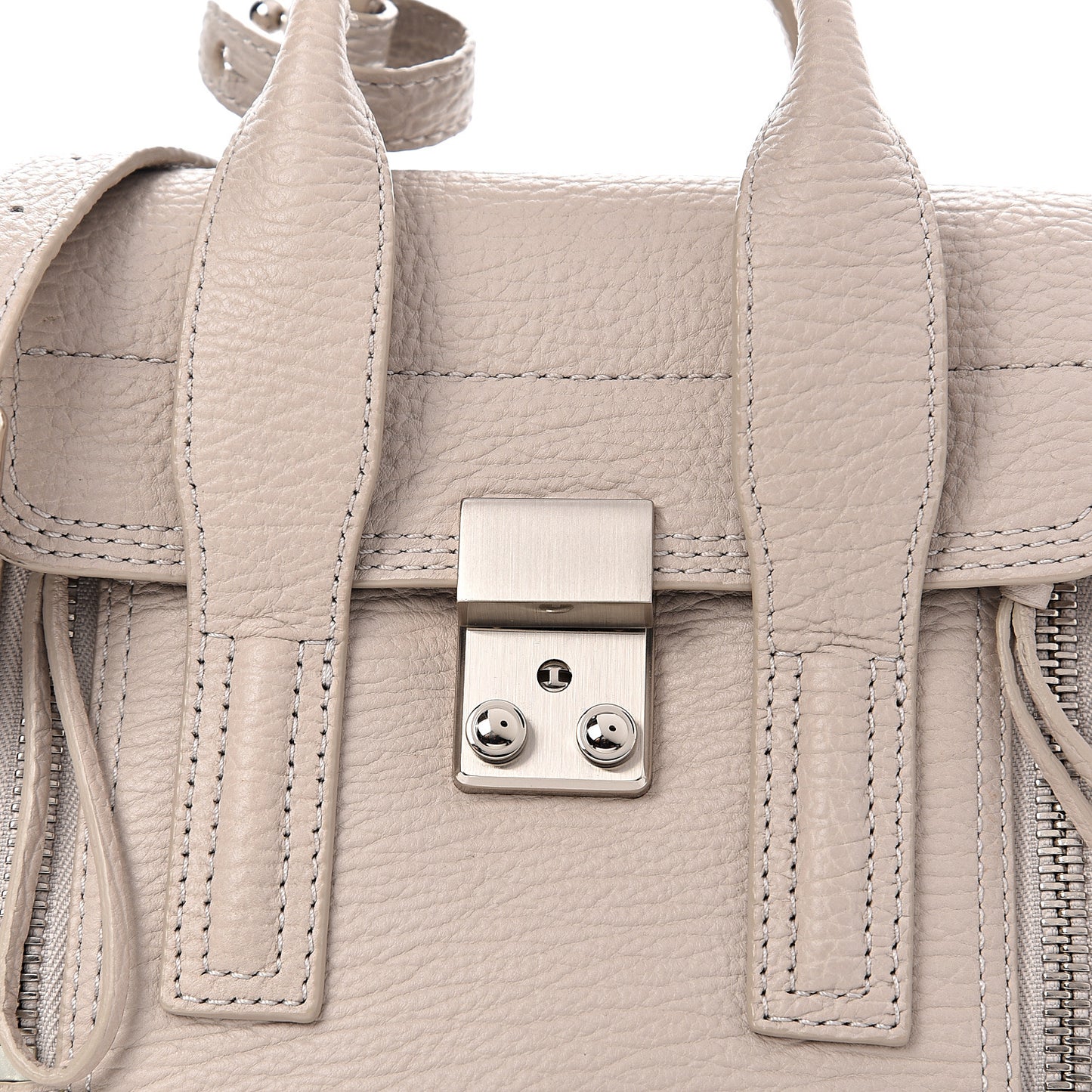 3.1 Textured Calfskin Mini Pashli Satchel Feather