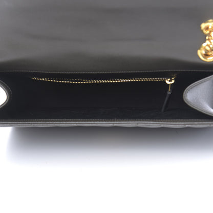 Saint Laurent Grain De Poudre Matelasse Chevron Large Monogram Satchel Earth 5 of 11