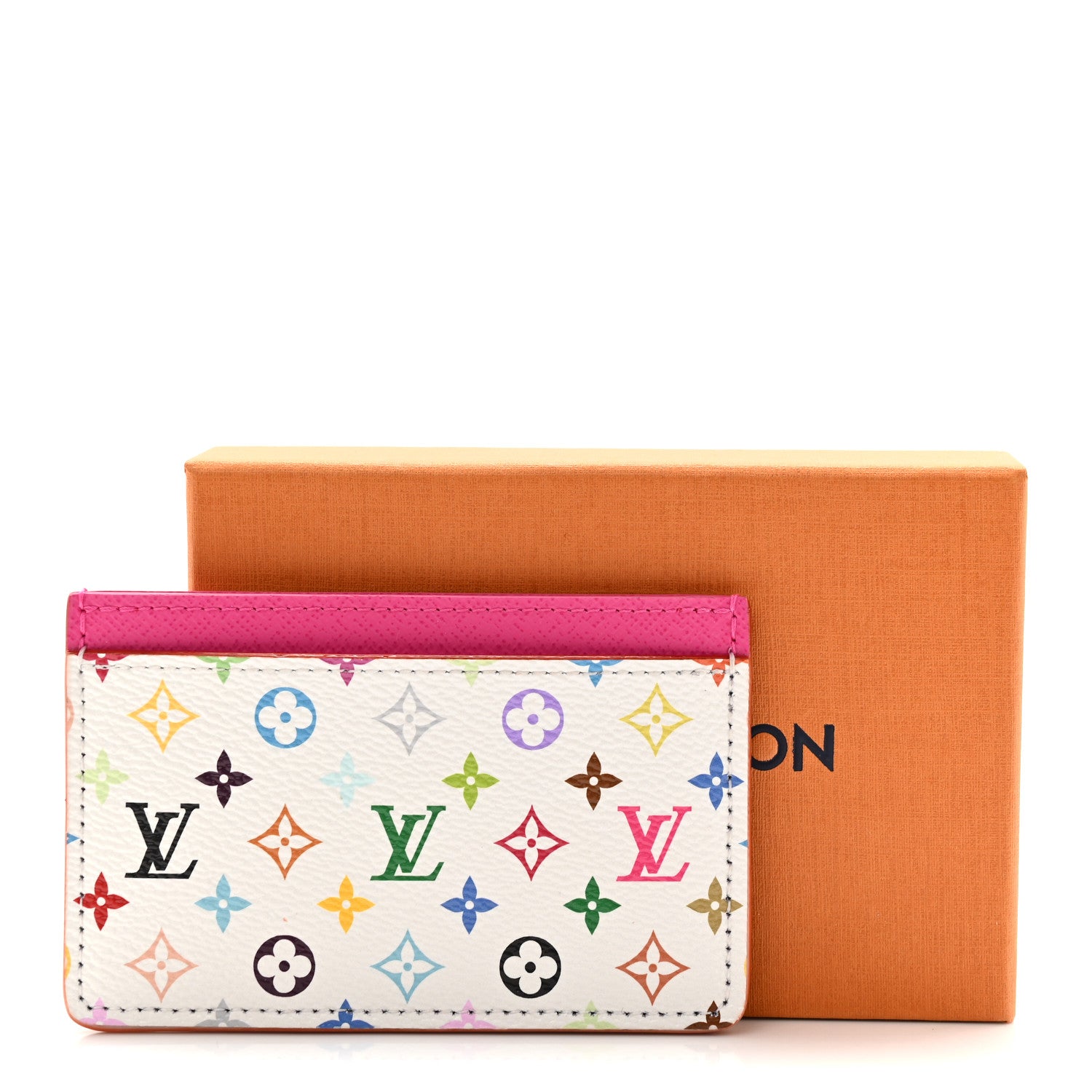 Louis Vuitton LV X TM Monogram Multicolor Card Holder Kawaii Pink 7 of 7