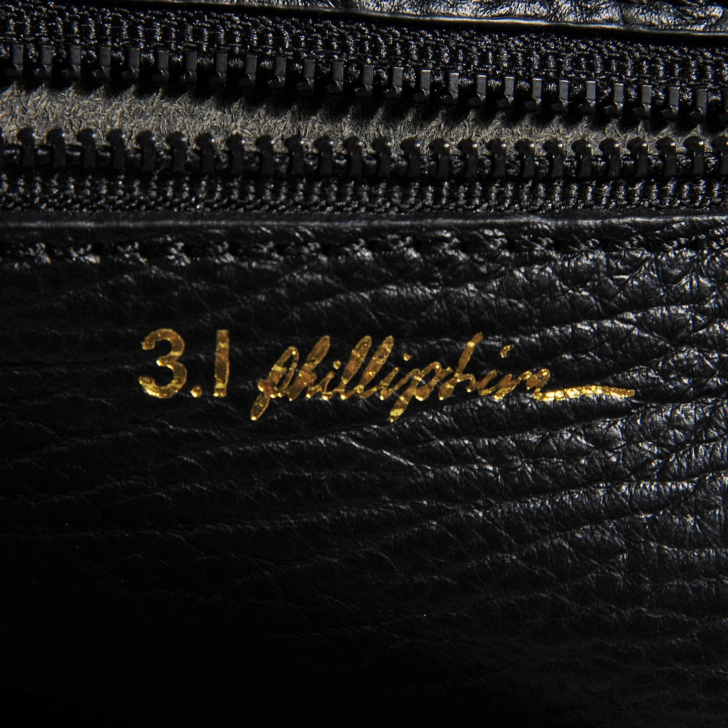 3.1 Textured Calfskin Mini Pashli Satchel Black