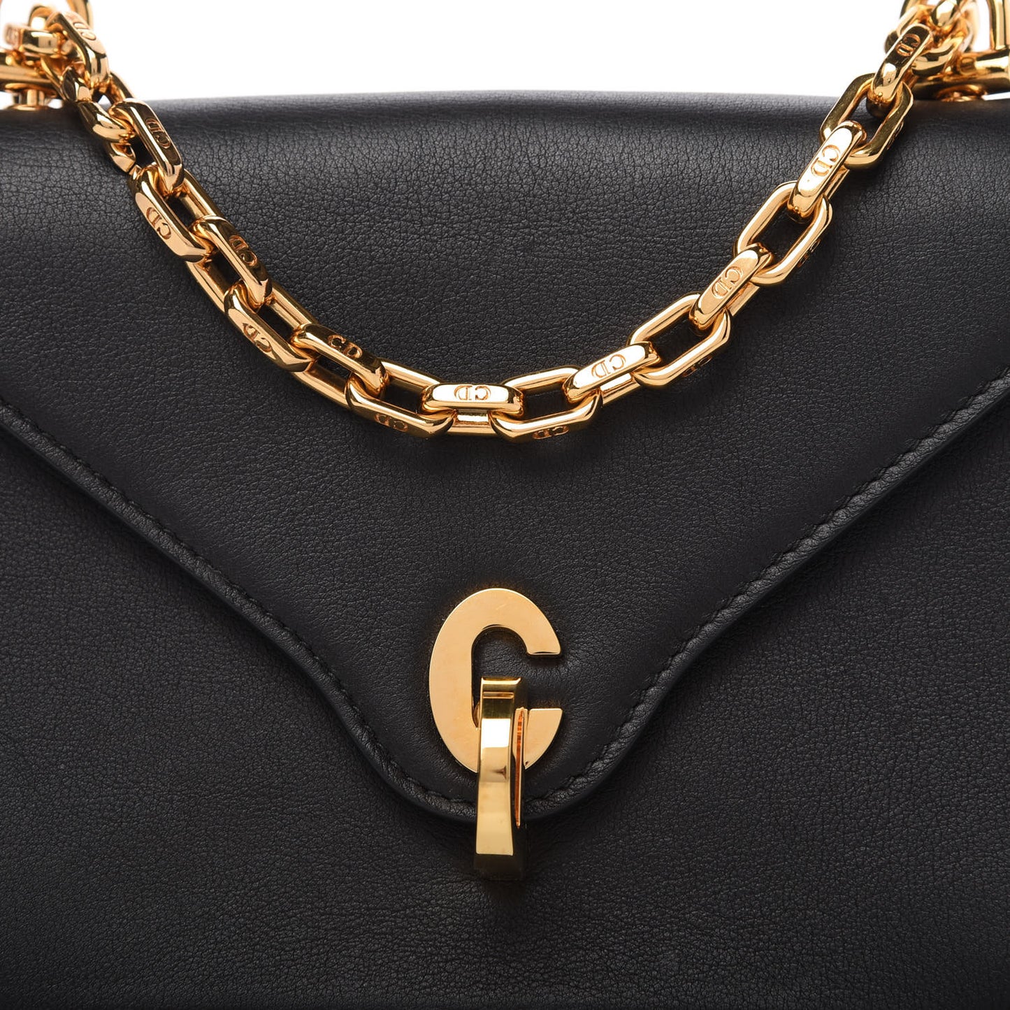 Smooth Calfskin Mini C'est Flap Bag Black