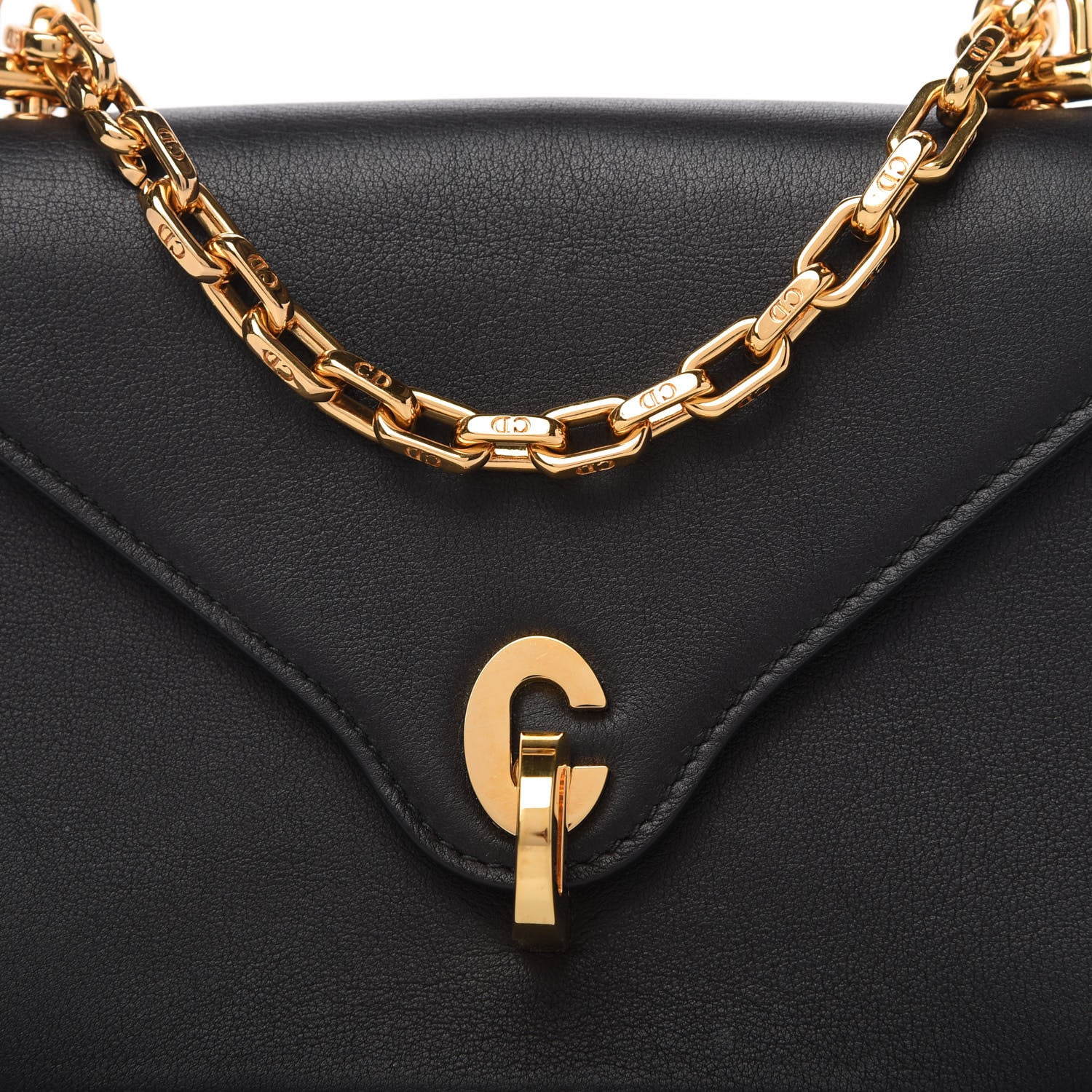 Christian Dior Smooth Calfskin Mini C'est Flap Bag Black 10 of 10