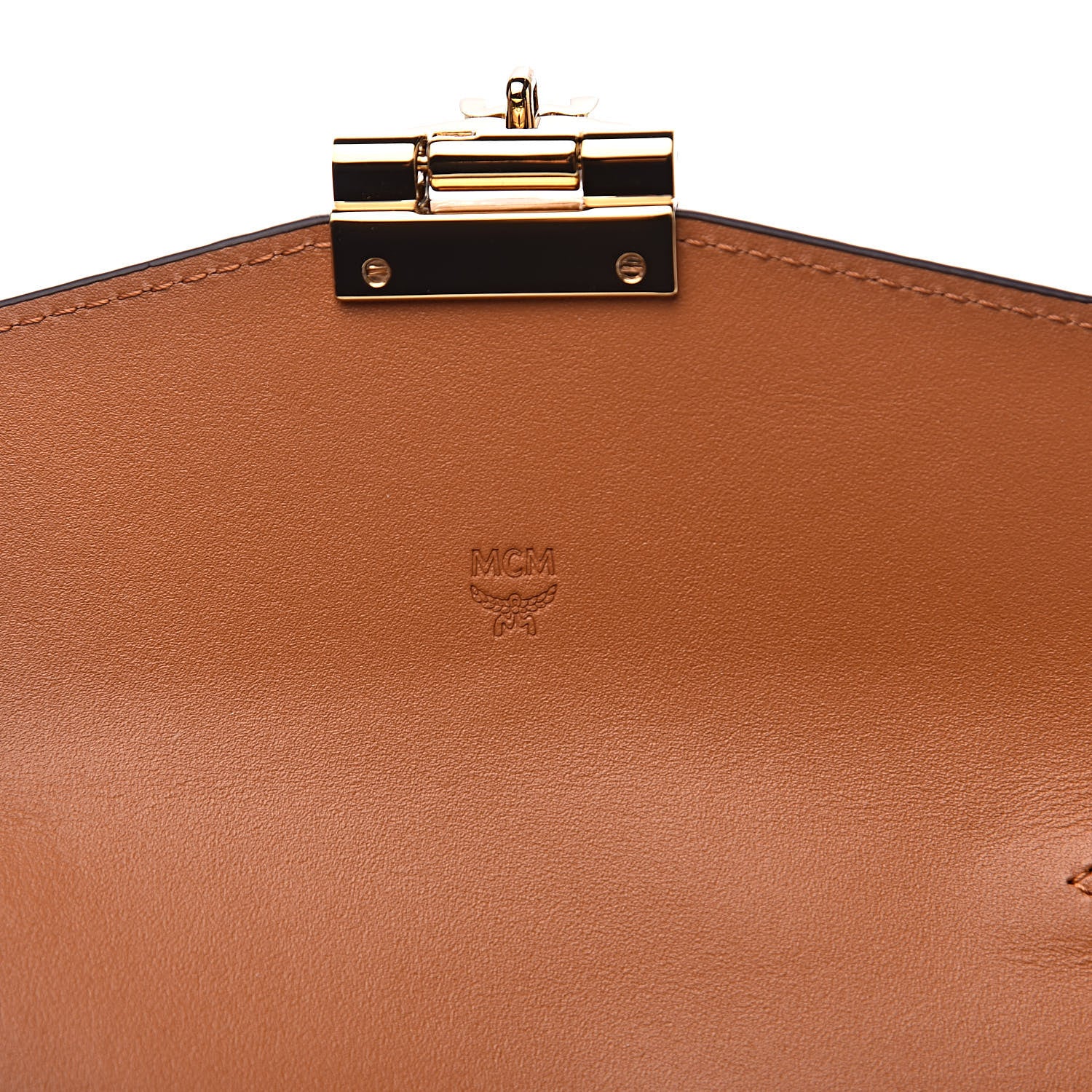 MCM Visetos Large Patricia Wallet On Chain Cognac 6 of 9