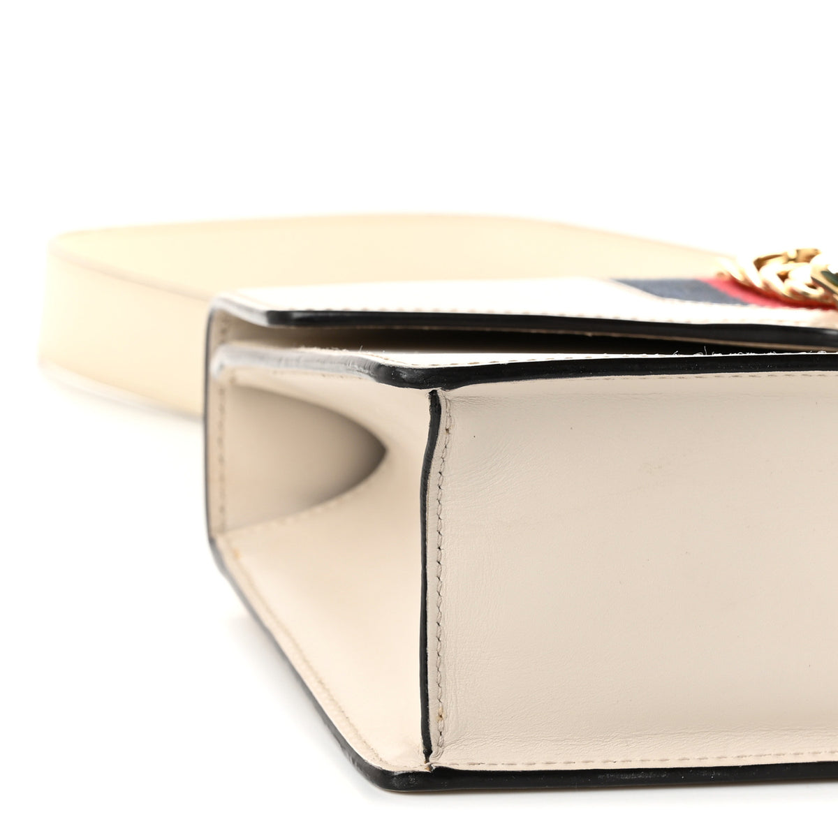 Gucci Calfskin Small Sylvie Shoulder Bag Off White 9 of 12