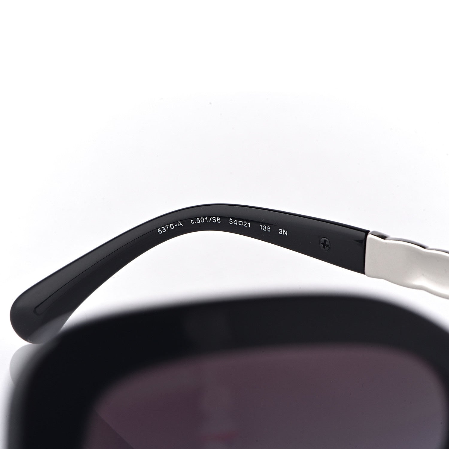 Chanel Acetate Spring Butterfly Sunglasses 5370 Black Silver 5 of 9