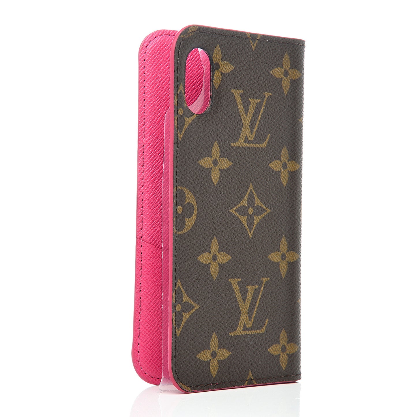 Monogram iPhone X Folio Case Rose Pop