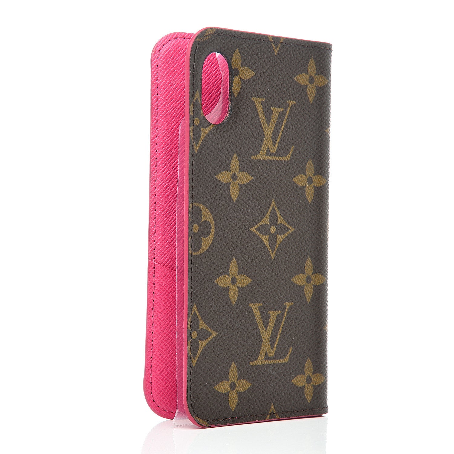 Louis Vuitton Monogram iPhone X Folio Case Rose Pop 1 of 4