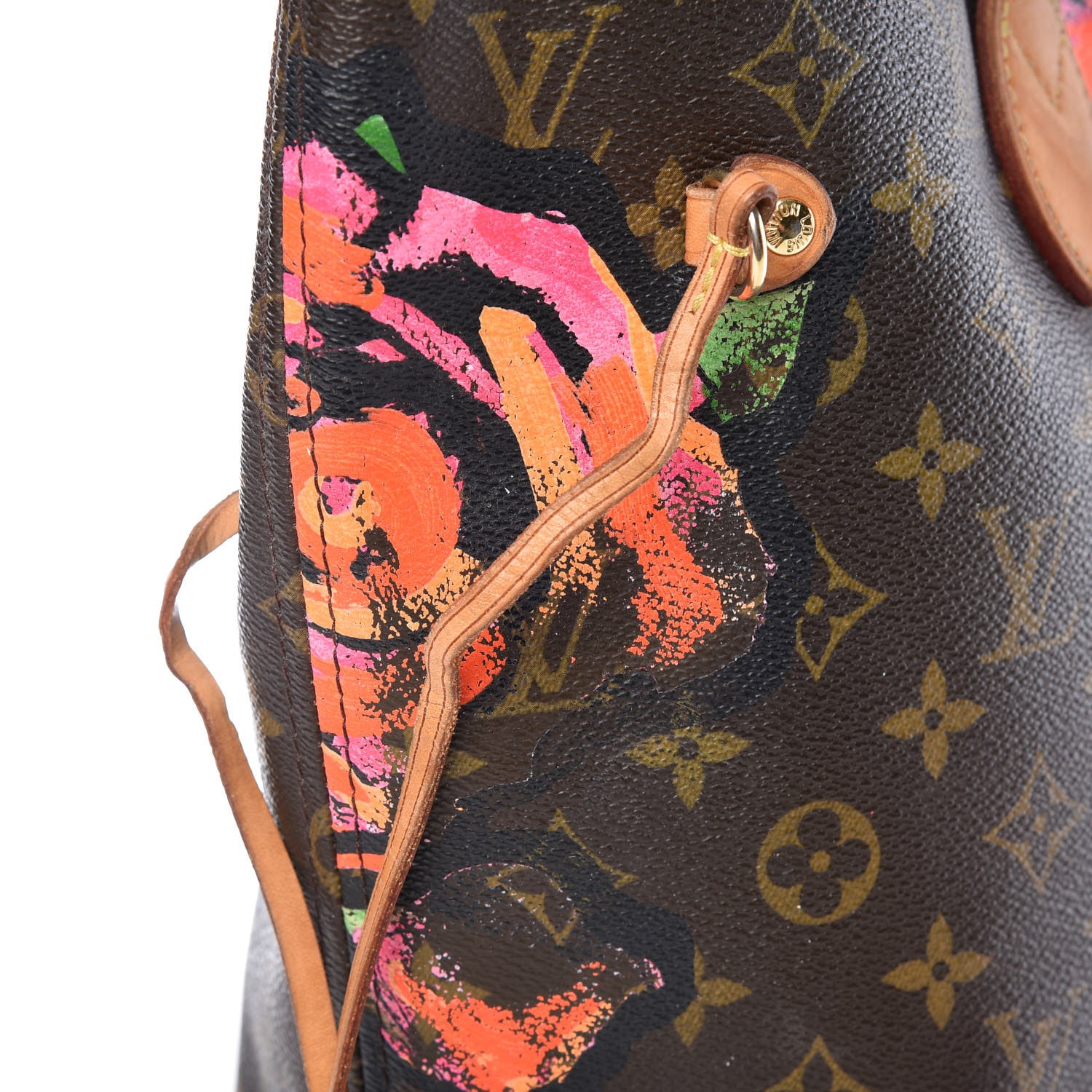 Louis Vuitton Monogram Roses Neverfull MM 31 of 37