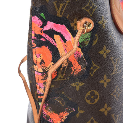 Louis Vuitton Monogram Roses Neverfull MM 31 of 37