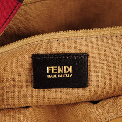 Fendi Canvas Striped Pequin Hobo Multicolor 6 of 7