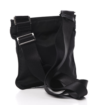 Prada Nylon Flat Messenger Bag Black 3 of 11