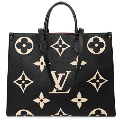 Louis Vuitton Empreinte Monogram Giant Onthego GM Black Beige 1 of 9
