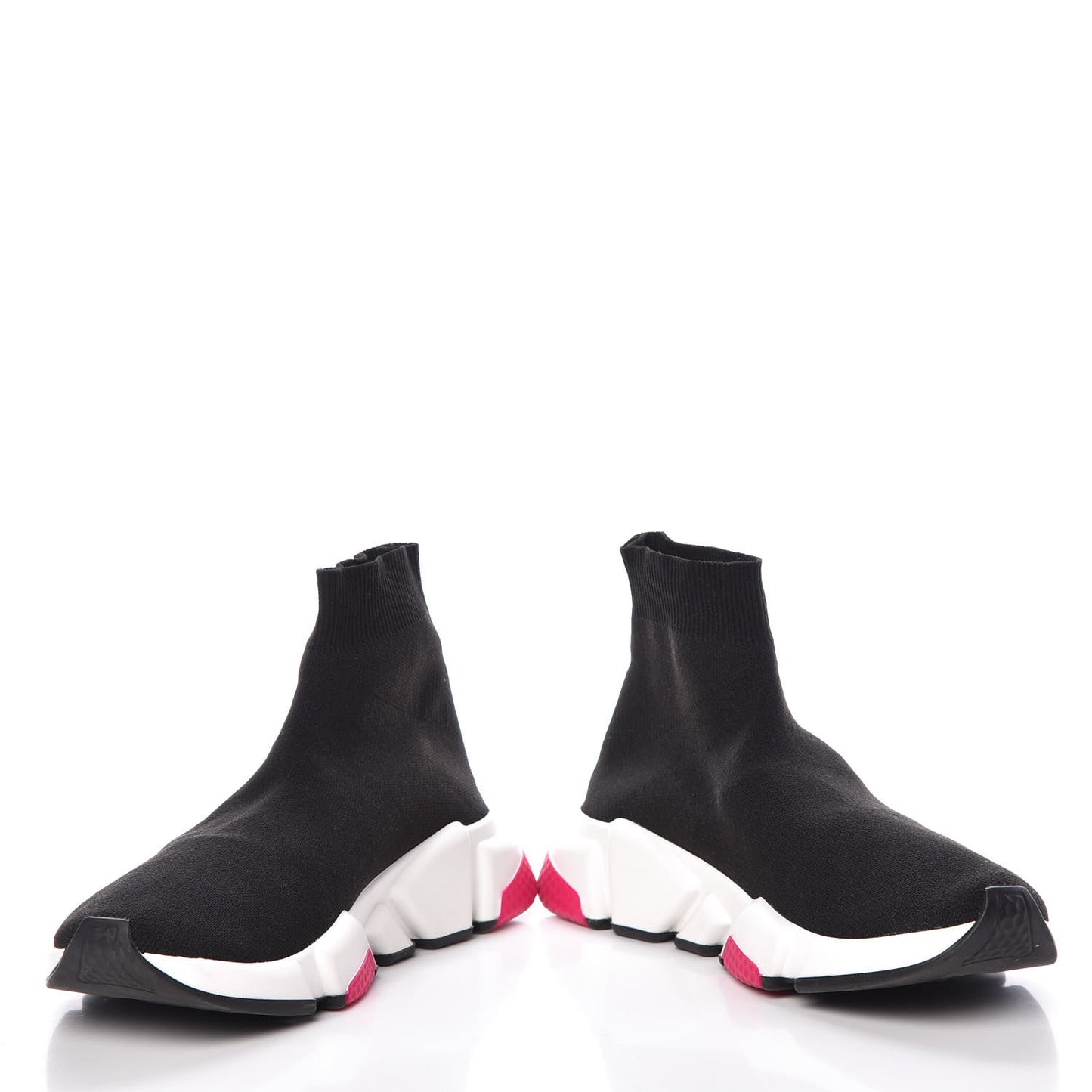 Neoprene Knit Womens Speed Sneakers 39 Black Pink