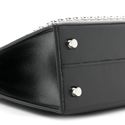 Hermes Box Studded Clouté Mini Kelly Sellier 20 Black 8 of 9