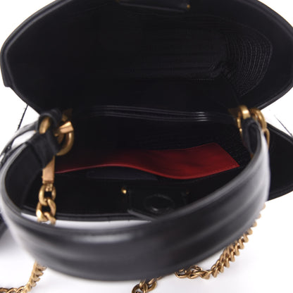 Prada Soft Calfskin Impunture Diagramme Medium Panier Black 5 of 9
