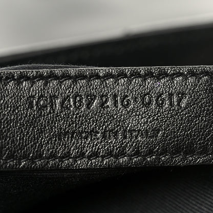 Saint Laurent Calfskin Y Quilted Monogram Medium Loulou Chain Satchel Black 8 of 11