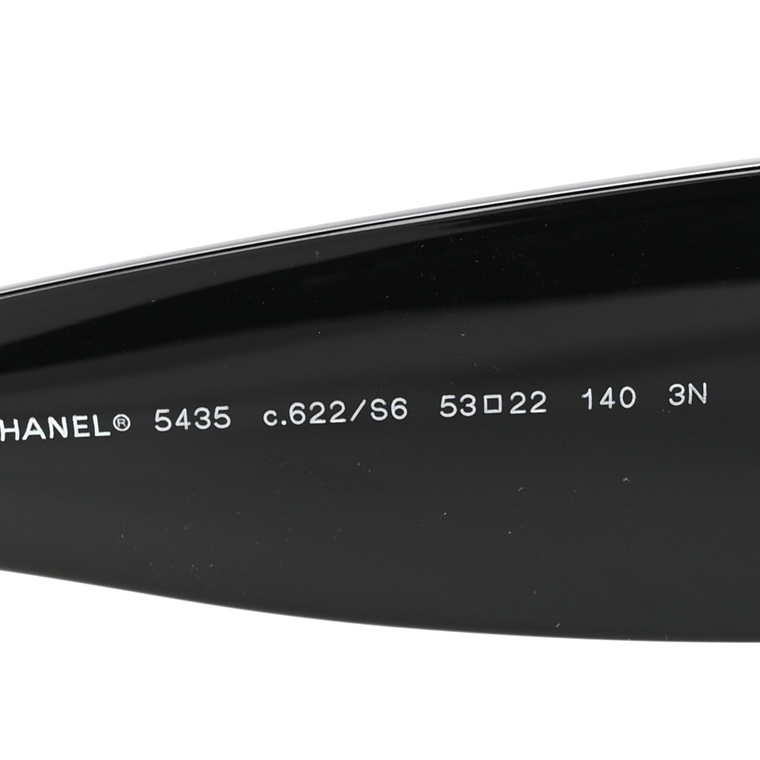 Chanel Acetate Rectangle Sunglasses 5435 Black 5 of 8