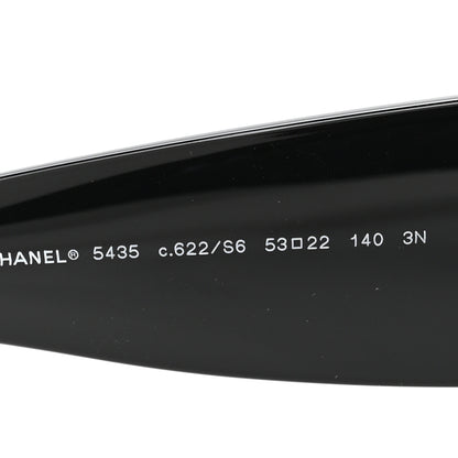 Chanel Acetate Rectangle Sunglasses 5435 Black 5 of 8
