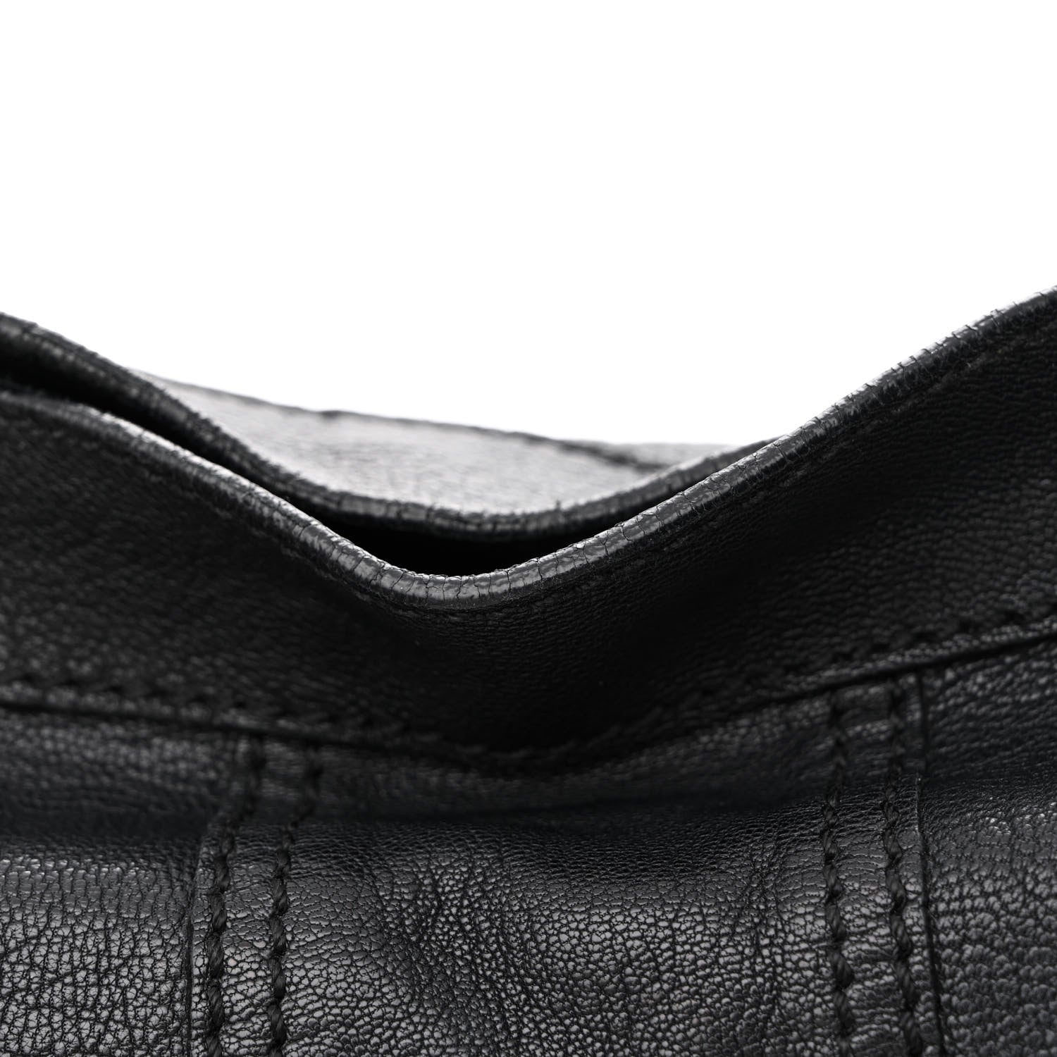 Valentino Garavani Grained Calfskin Catch Satchel Black 12 of 13