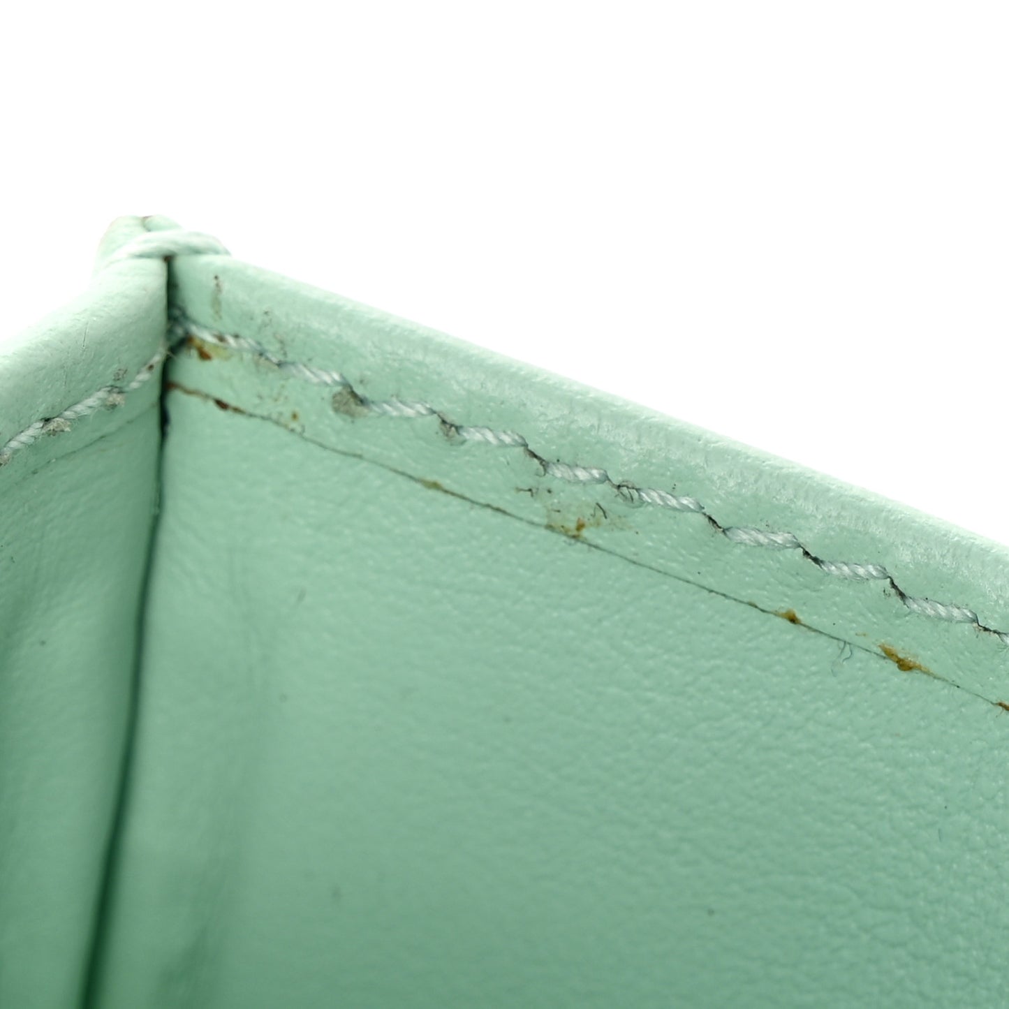 Calfskin Matelasse GG Marmont Card Holder Water Green