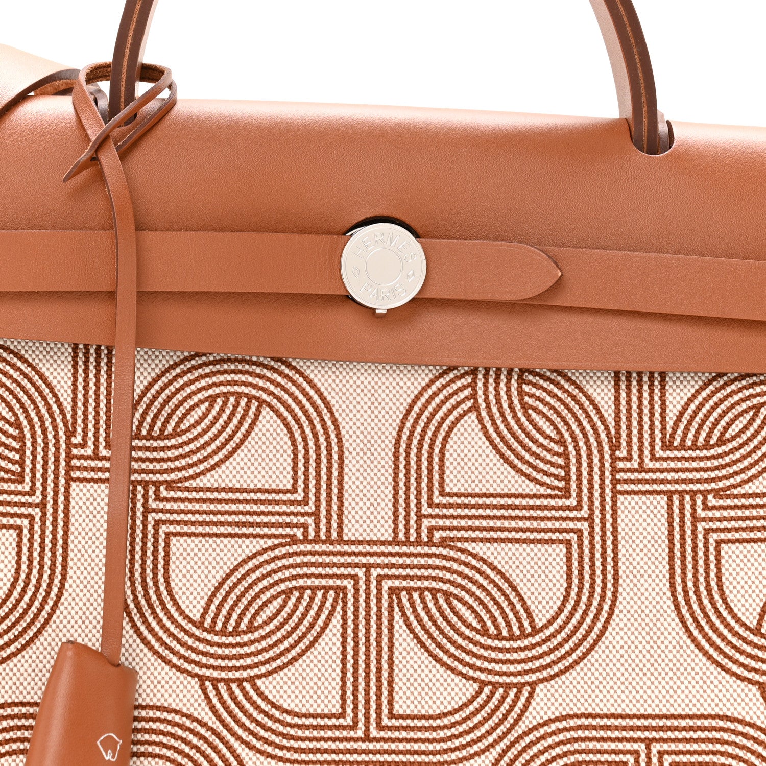Hermes H Plume Canvas Vache Hunter Circuit 24 Herbag Zip Retourne 31 Naturel 9 of 11