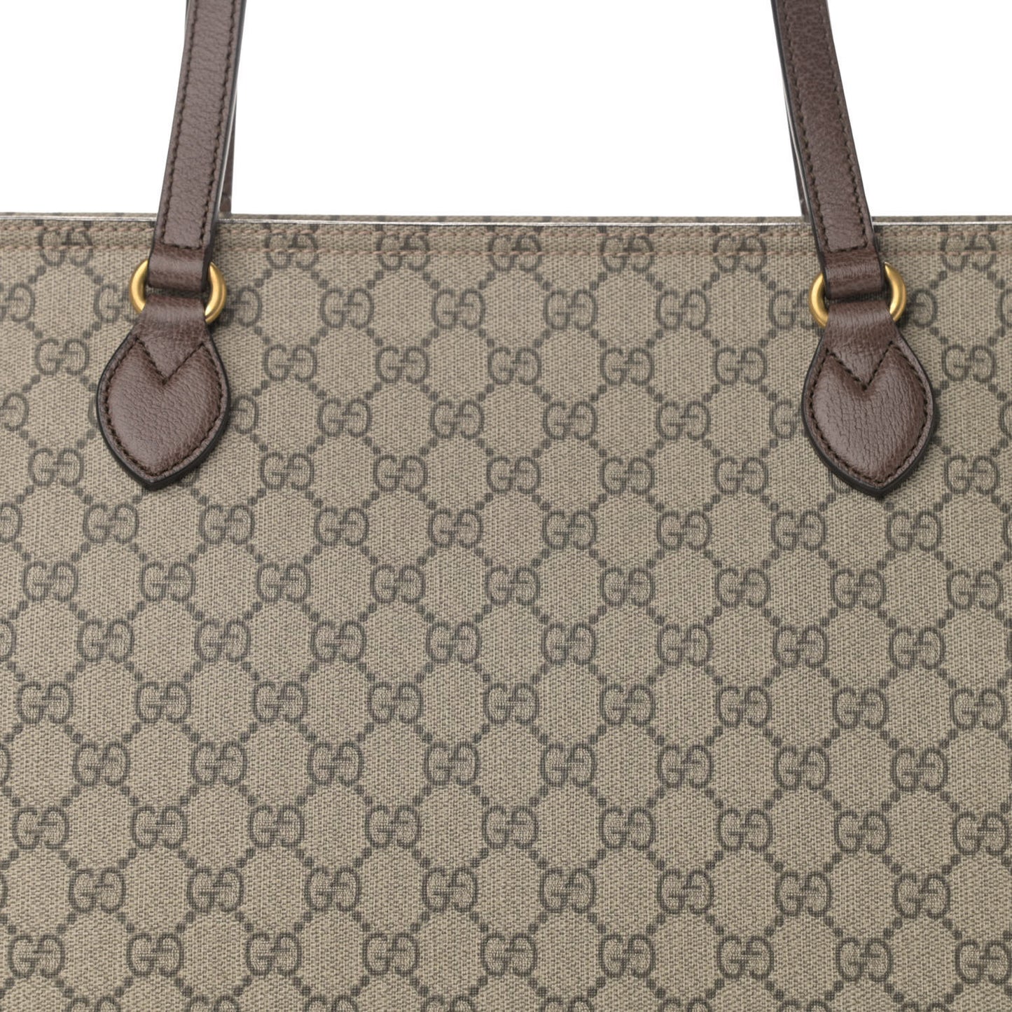 GG Supreme Monogram Medium Ophidia Shopping Tote Ebony