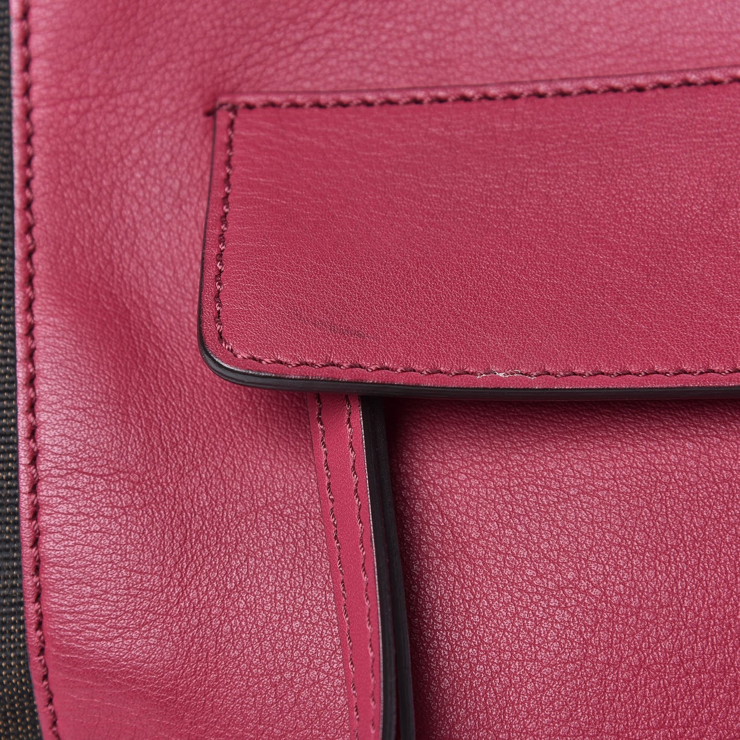 Pequin Vitello Magnetic Top Satchel Tobacco Amarena