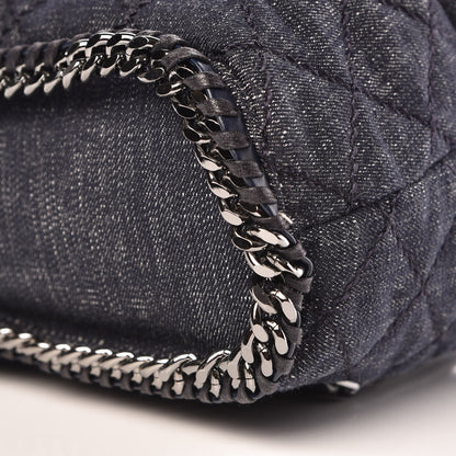 Stella McCartney Denim Quilted Falabella Backpack Blue 9 of 9