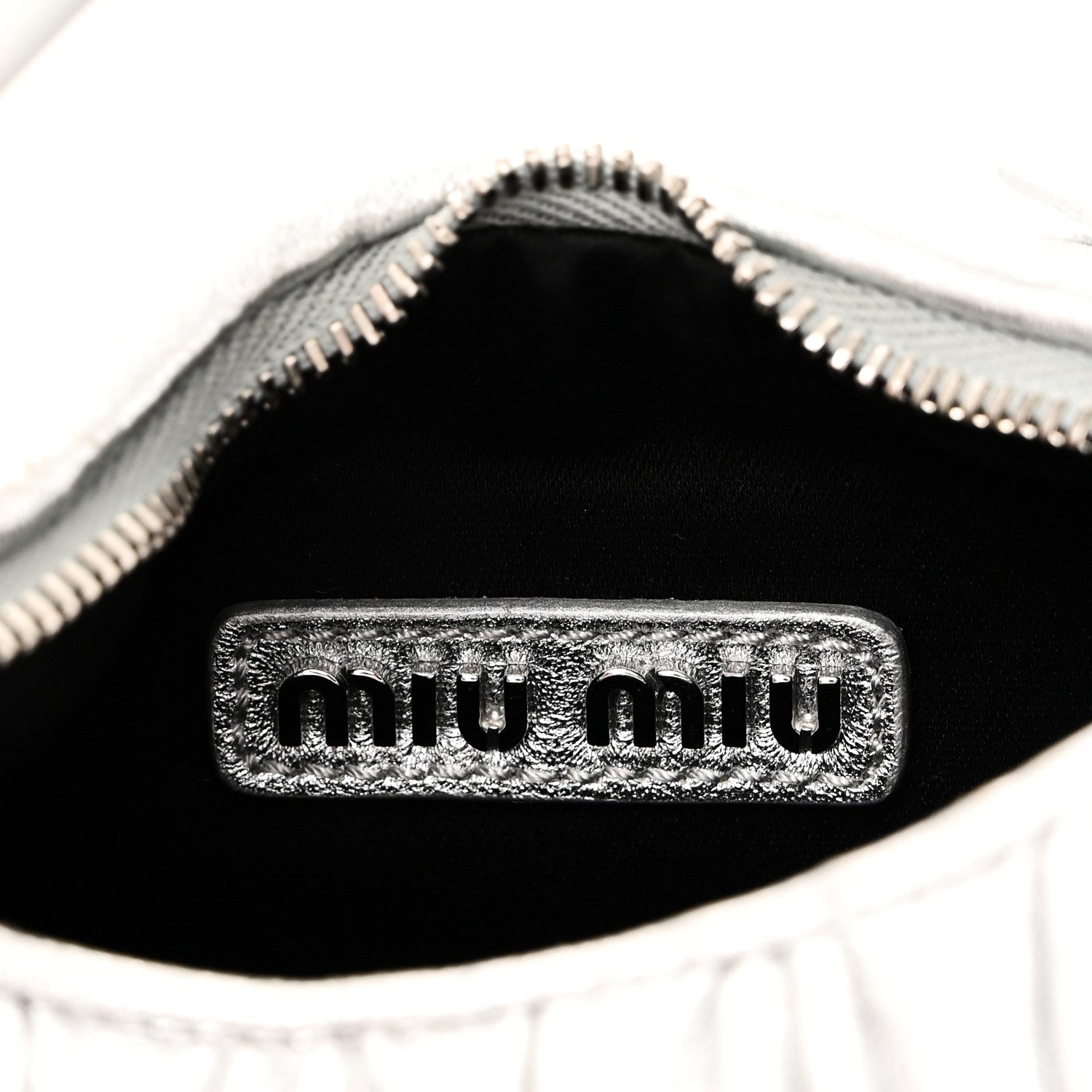 Miu Miu Metallic Nappa Matelasse Mini Wander Hobo Cromo 6 of 9