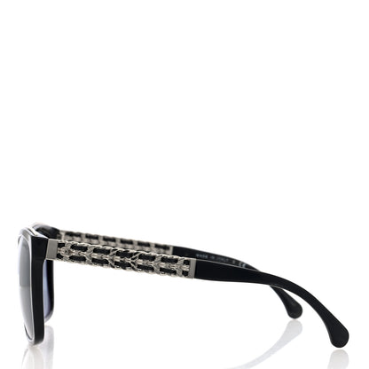 Chanel Calfskin Square Chain Sunglasses 5360-Q Black 4 of 7