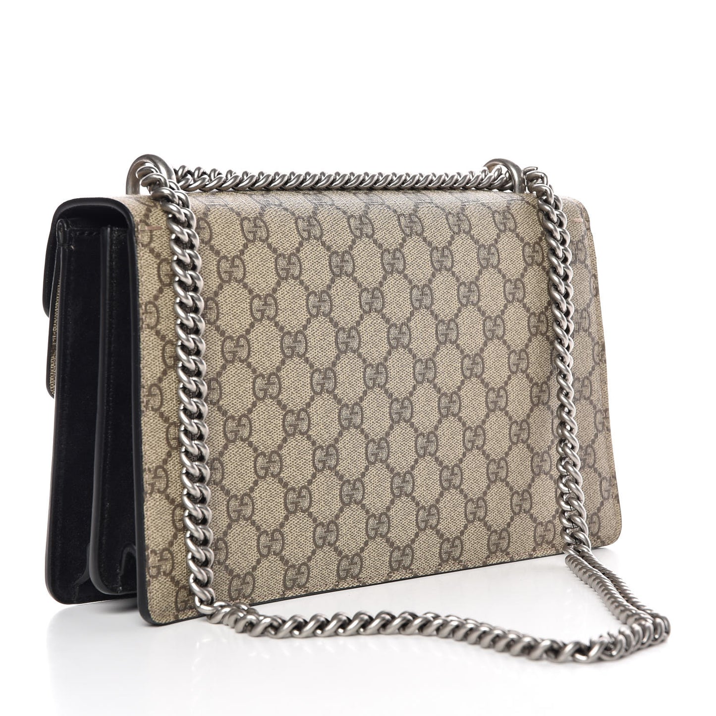 GG Supreme Monogram Small Dionysus Shoulder Bag Black