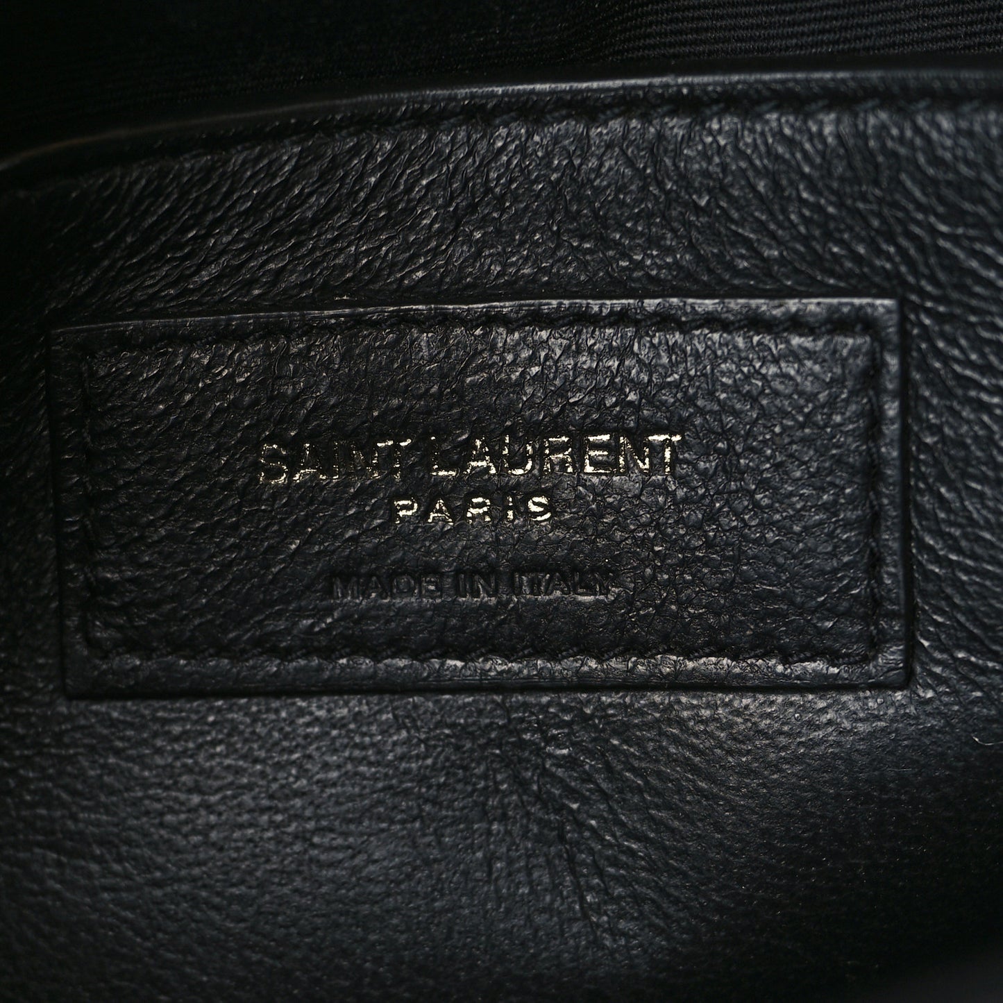 Crinkled Calfskin Matelasse Monogram Baby Niki Chain Satchel Black