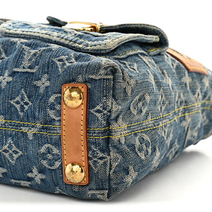Louis Vuitton Monogram Denim Baggy PM Blue 9 of 10