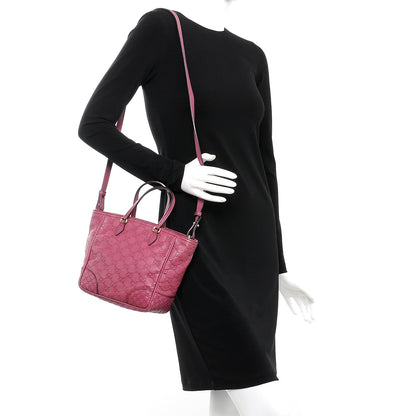 Gucci Guccissima Mini Bree Top Handle Bag Peonia Flower 2 of 10