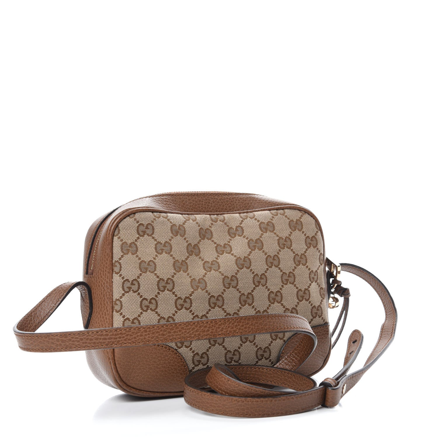 Gucci Monogram Mini Bree Messenger Bag Beige Tabacco 3 of 12