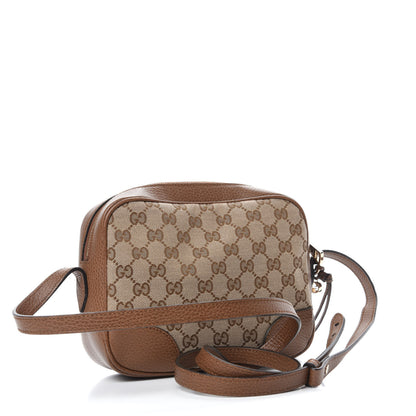 Gucci Monogram Mini Bree Messenger Bag Beige Tabacco 3 of 12