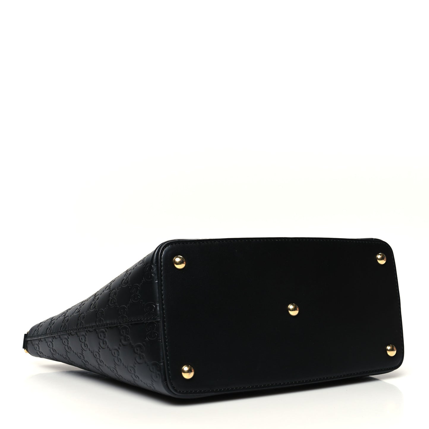 Guccissima Small Zippered Bucket Tote Black