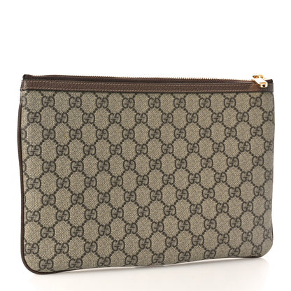 Gucci GG Supreme Monogram Large Ophidia Pouch Clutch Brown 3 of 11