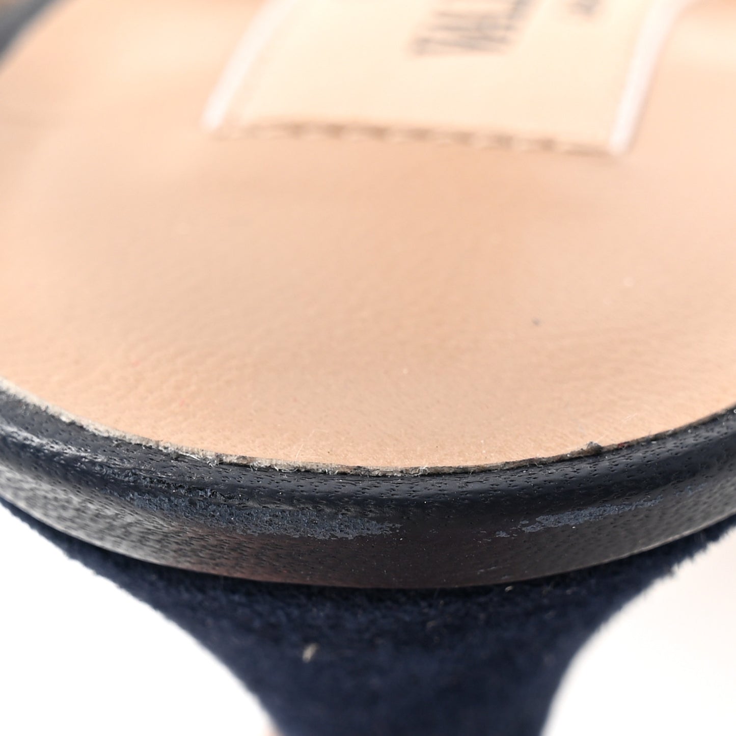 Suede Nappa Rockstud Ankle Strap 100mm Pumps 35 Marine