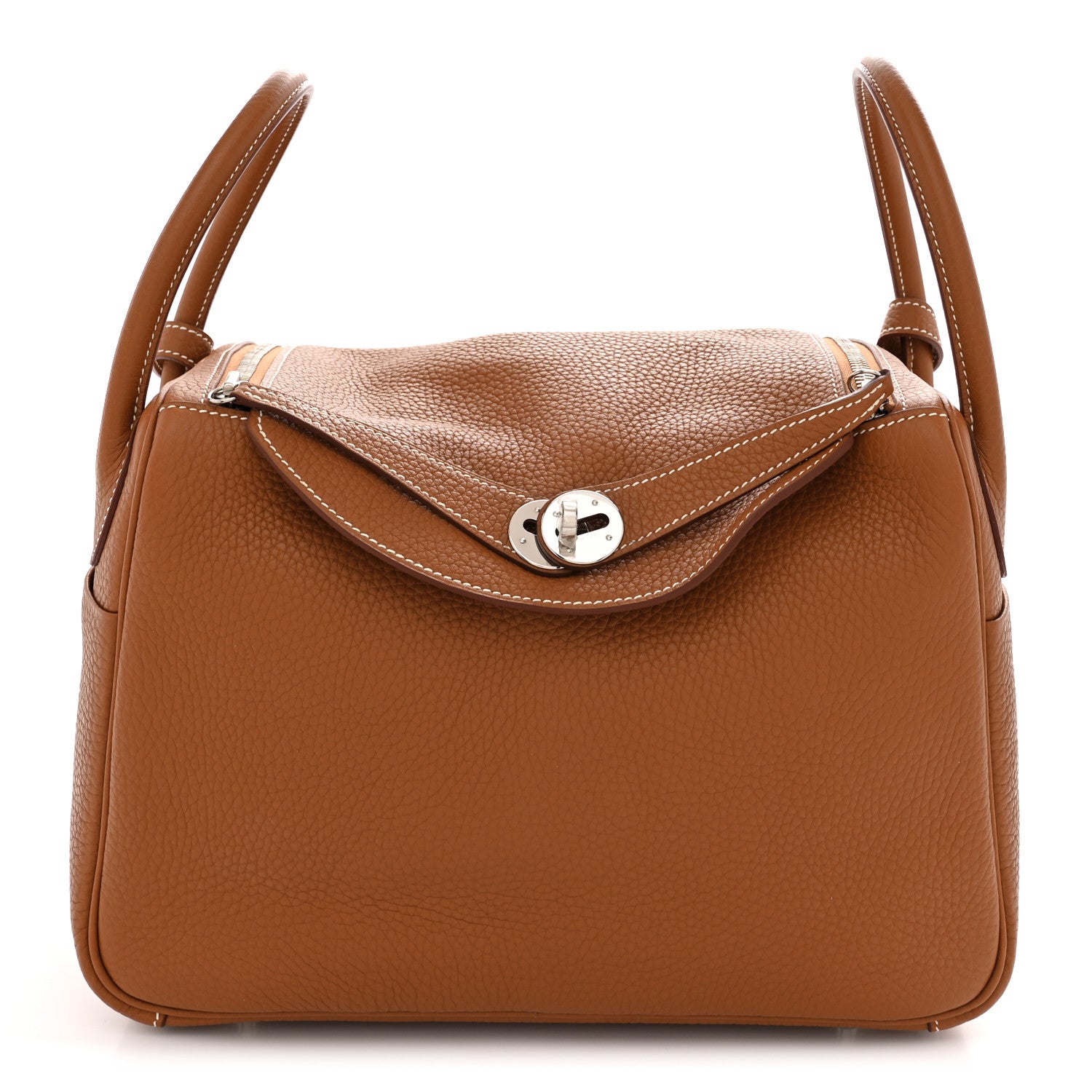 Hermes Taurillon Clemence Lindy 26 Gold 1 of 11