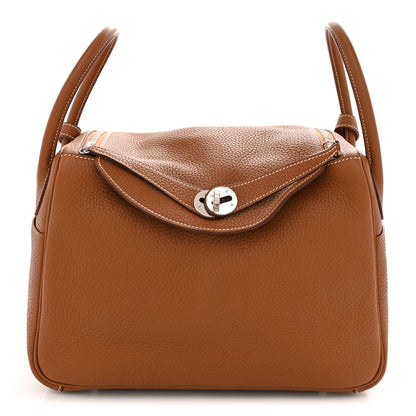 Hermes Taurillon Clemence Lindy 26 Gold 1 of 11